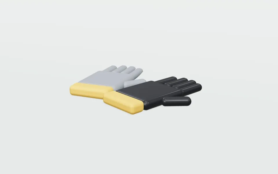 Ilustración genérica de guantes de trabajo; no es una foto del modelo Högert Technik guantes de trabajo con revestimiento.