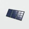 Ilustración genérica de panel solar plegable